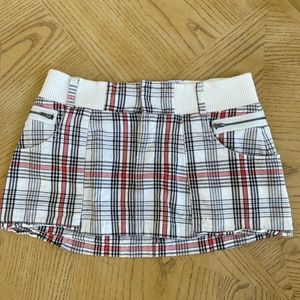 Hurley Plaid Mini Skirt